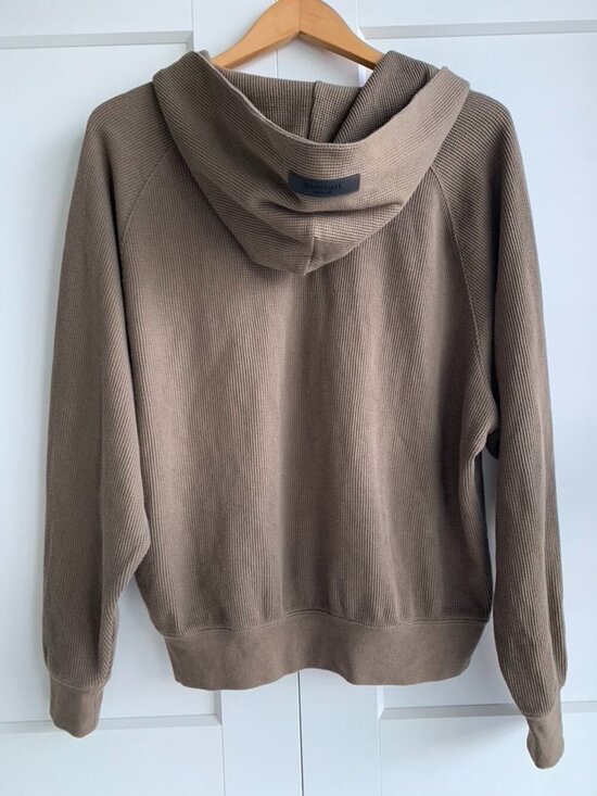 Fear of God Other - Essentials Fear of God Hooded Waffle Knit Pullover - Taupe size 14/16 or L